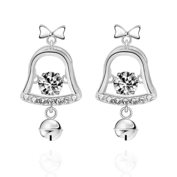 Certified 1ct. t.w. Diamond Dancing Bell Earrings - Picture 1 of 15